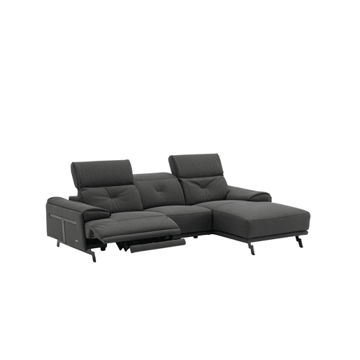 Chaise longue SIARA relax elétrica dereita 3 lugares azul