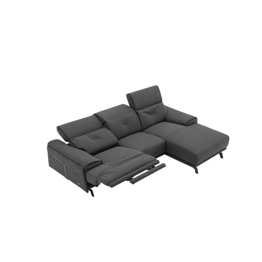 Chaise longue SIARA relax elétrica dereita 3 lugares azul