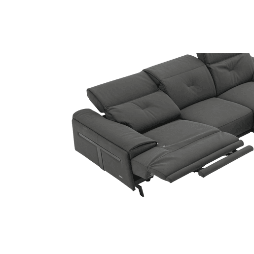 Chaise longue SIARA relax elétrica dereita 3 lugares azul