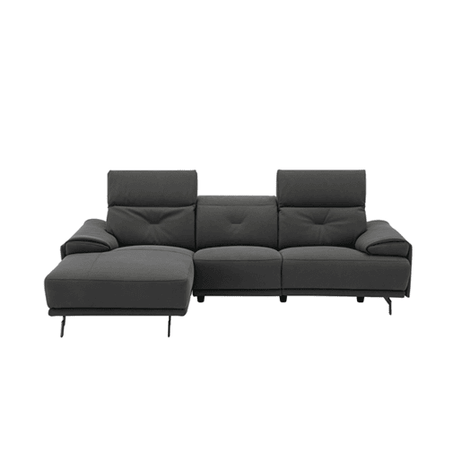 Chaise longue SIARA relax elétrica esquerda 3 lugares azul