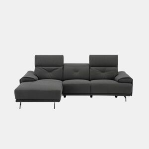 Chaise longue SIARA relax elétrica esquerda 3 lugares azul