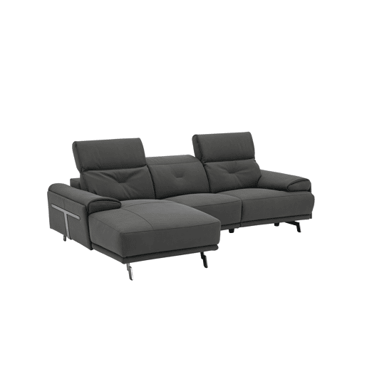Chaise longue SIARA relax elétrica esquerda 3 lugares azul
