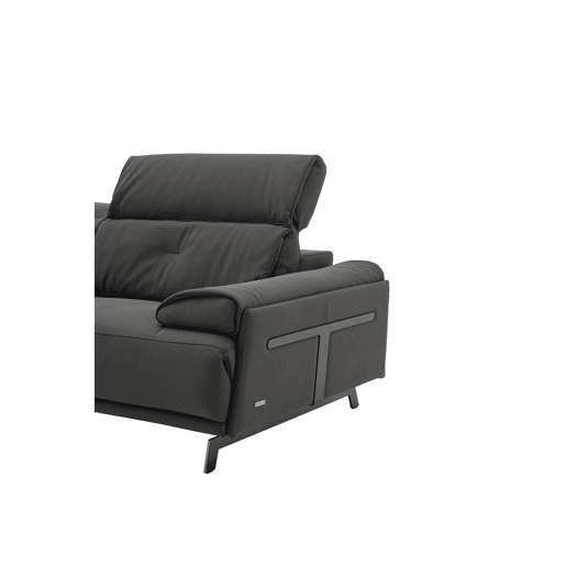 Chaise longue SIARA relax elétrica esquerda 3 lugares azul