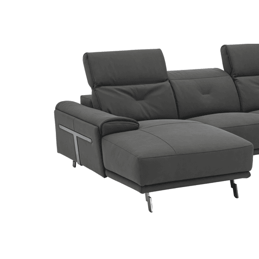 Chaise longue SIARA relax elétrica esquerda 3 lugares azul