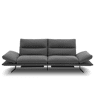 Sofá AGATA relax elétrico 4 lugares preto