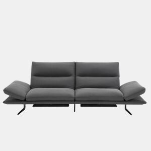 Sofá AGATA relax elétrico 4 lugares preto