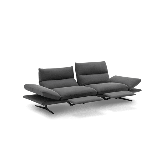 Sofá AGATA relax elétrico 4 lugares preto Sofá AGATA relax elétrico 4 lugares preto