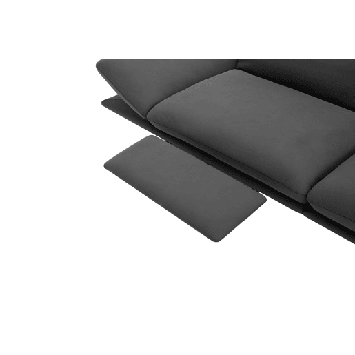 Sofá AGATA relax elétrico 4 lugares preto Sofá AGATA relax elétrico 4 lugares preto
