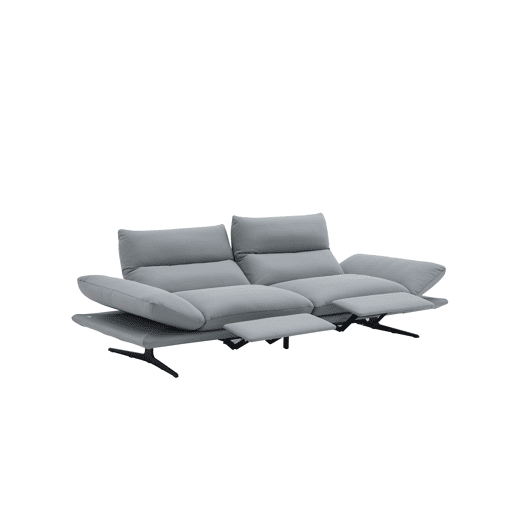 Sofá AGATA relax elétrico 4 lugares cinza Sofá AGATA relax elétrico 4 lugares cinza
