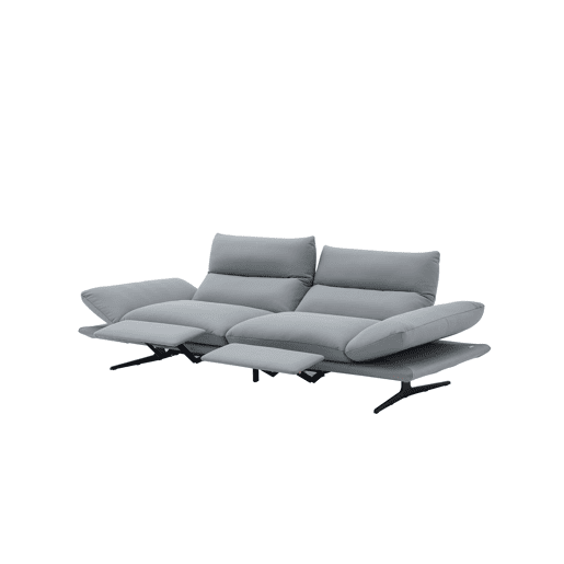 Sofá AGATA relax elétrico 4 lugares cinza Sofá AGATA relax elétrico 4 lugares cinza