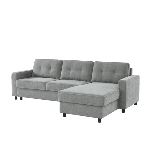 Chaise longue CIAN reversível 3 lugares cinza