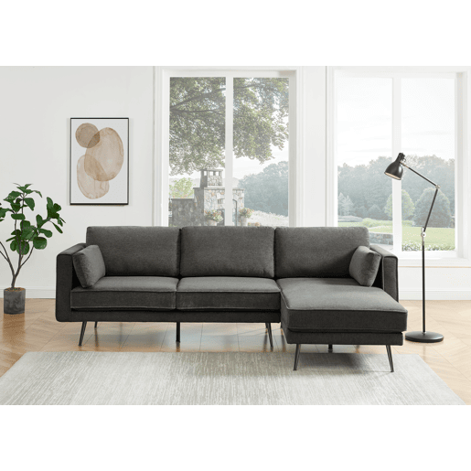 Chaise longue 4 lugares COSMO dereita cinza