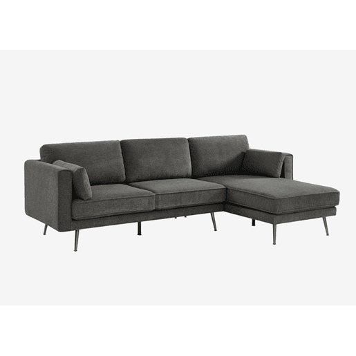 Chaise longue 4 lugares COSMO dereita cinza