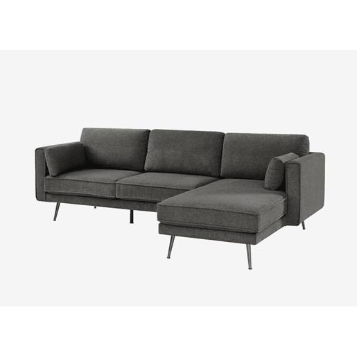 Chaise longue 4 lugares COSMO dereita cinza