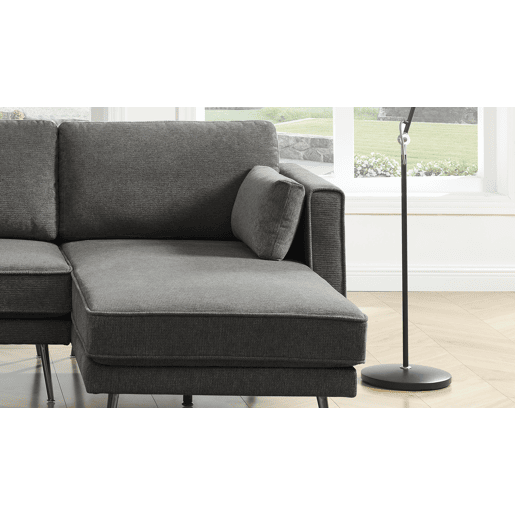 Chaise longue 4 lugares COSMO dereita cinza