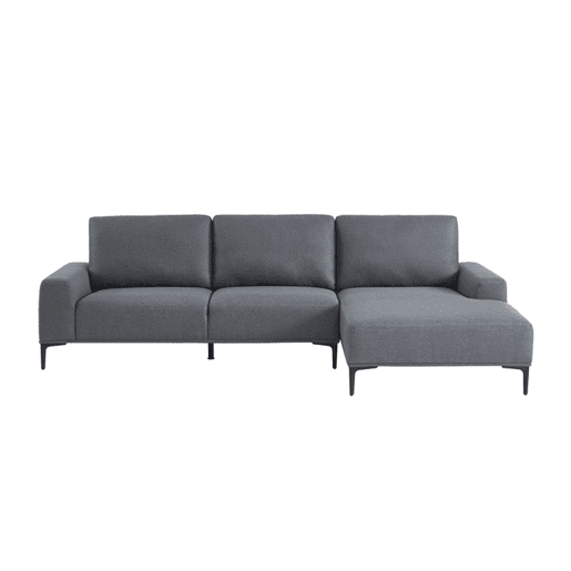 Chaise longue 3 lugares DANTE dereita cinza