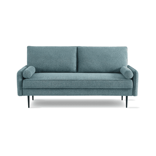 Sofá ZEKE de 2 lugares cor azul Sofá ZEKE de 2 lugares cor azul