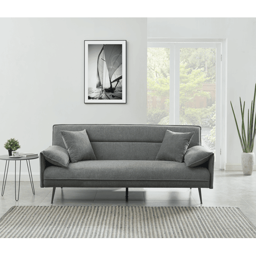 Sofá cama 3 lugares EIDEN cor cinza Sofá cama 3 lugares EIDEN cor cinza
