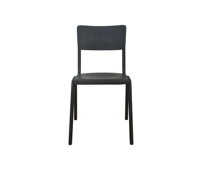 Silla de cocina tania fija madera negra