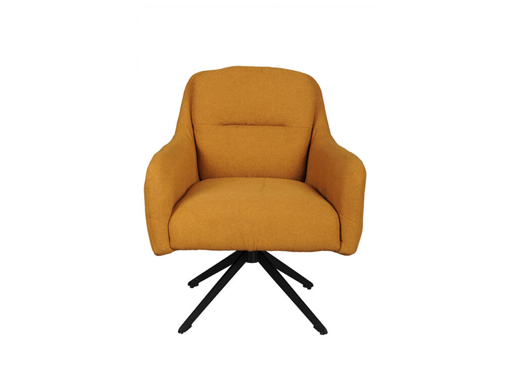 Sillón rotativo decorativo JERRY mostaza