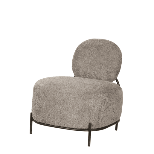 Cadeirão decorativo OWEN cinza escuro