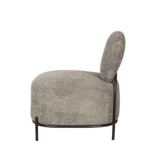 Cadeirão decorativo OWEN cinza escuro