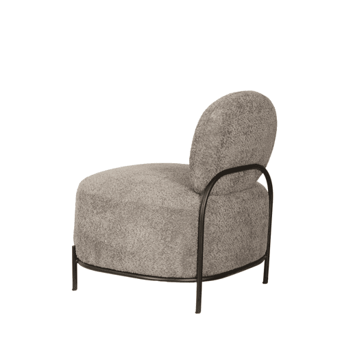 Cadeirão decorativo OWEN cinza escuro