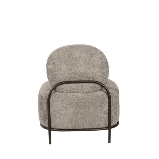Cadeirão decorativo OWEN cinza escuro