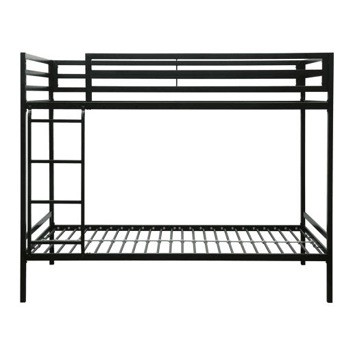 Belice 90x190cm metal preto com barrera protectora GASOL