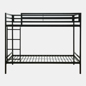 Belice 90x190cm metal preto com barrera protectora GASOL