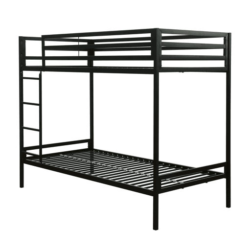 Belice 90x190cm metal preto com barrera protectora GASOL