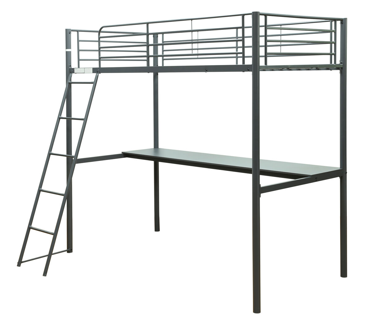 Litera loft LEBRON con escritório y cama superior