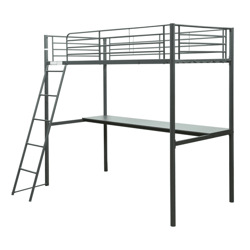 Beliche loft LEBRON com escritório e cama superior