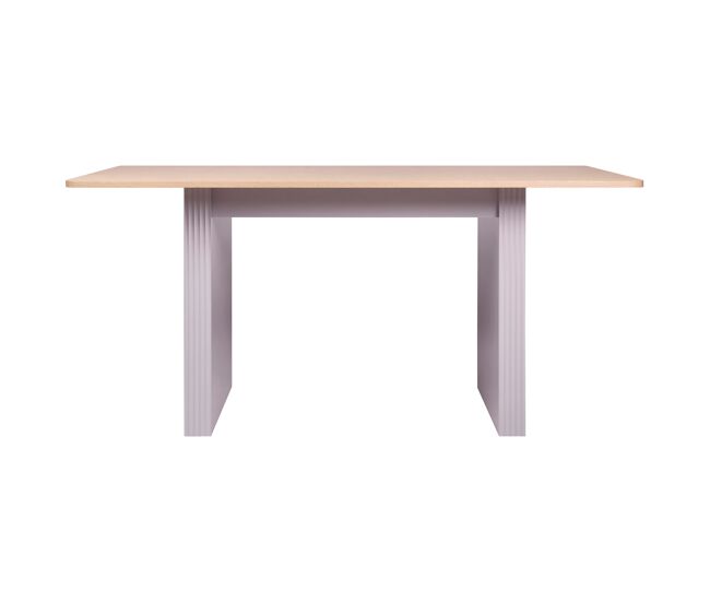 Mesa de comedor fija color roble SELENA