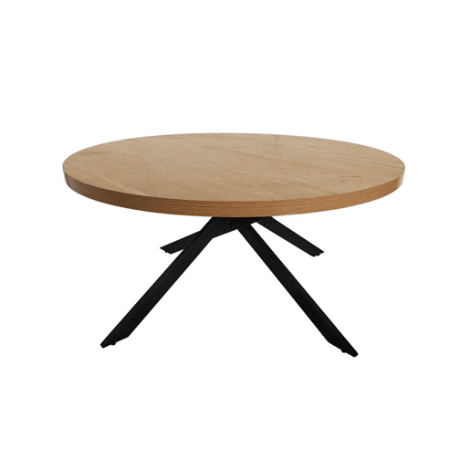 Mesa de centro redonda em carvalho POPPY