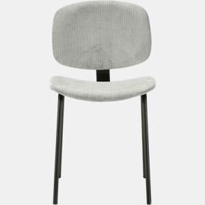Cadeira de cozinha DECO fixa corduroy cinza