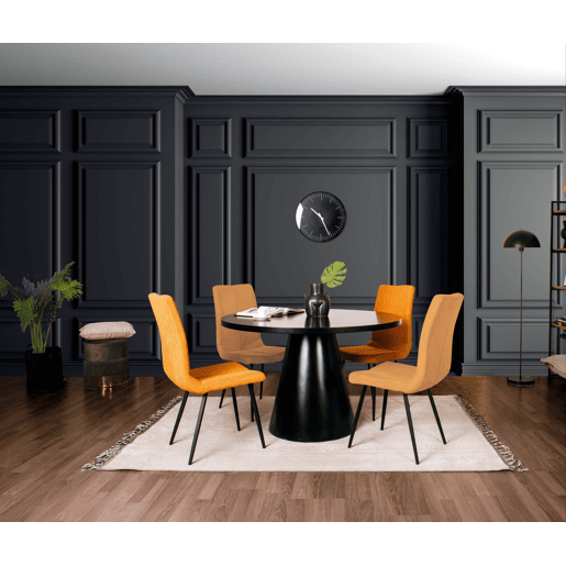 Mesa de jantar KELLY preto mate