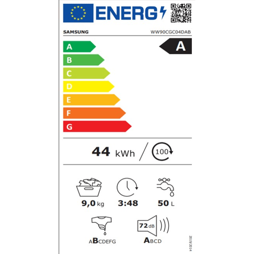 Máquina lavar roupa SAMSUNG WW90CGC04DABEC 9kg 1400 RPM Máquina lavar roupa SAMSUNG WW90CGC04DABEC 9kg 1400 RPM