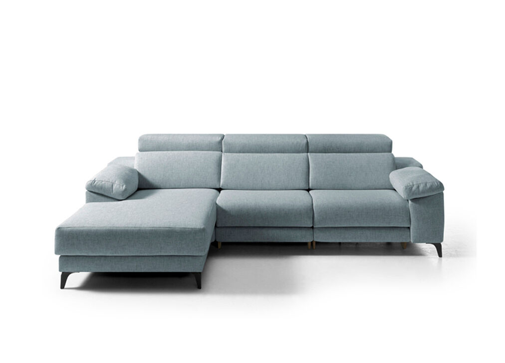 Chaise longue 4 plazas relax eléctrico AMIL izquierda azul