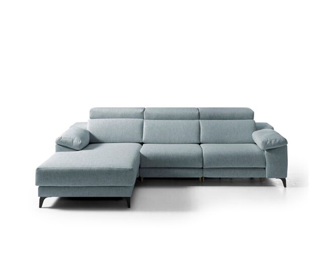 Chaise longue 4 plazas relax eléctrico AMIL izquierda azul