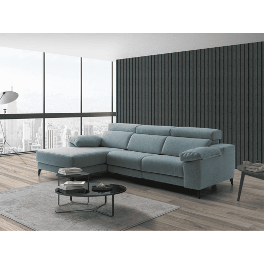 Chaise longue 4 lugares relax elétrica AMIL esquerda azul