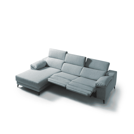 Chaise longue 4 lugares relax elétrica AMIL esquerda azul
