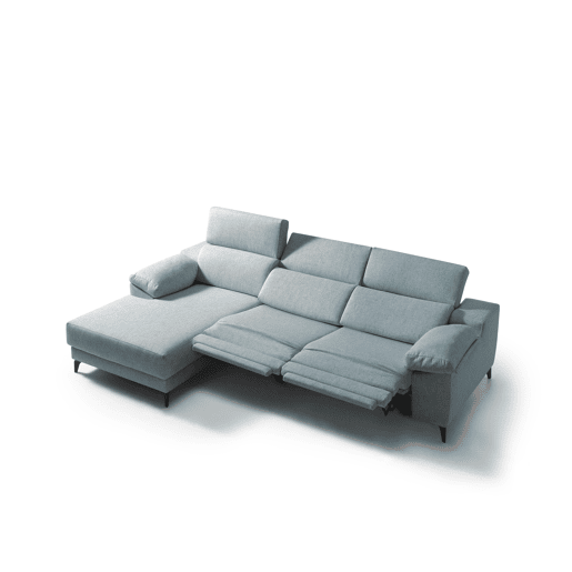 Chaise longue 4 lugares relax elétrica AMIL esquerda azul