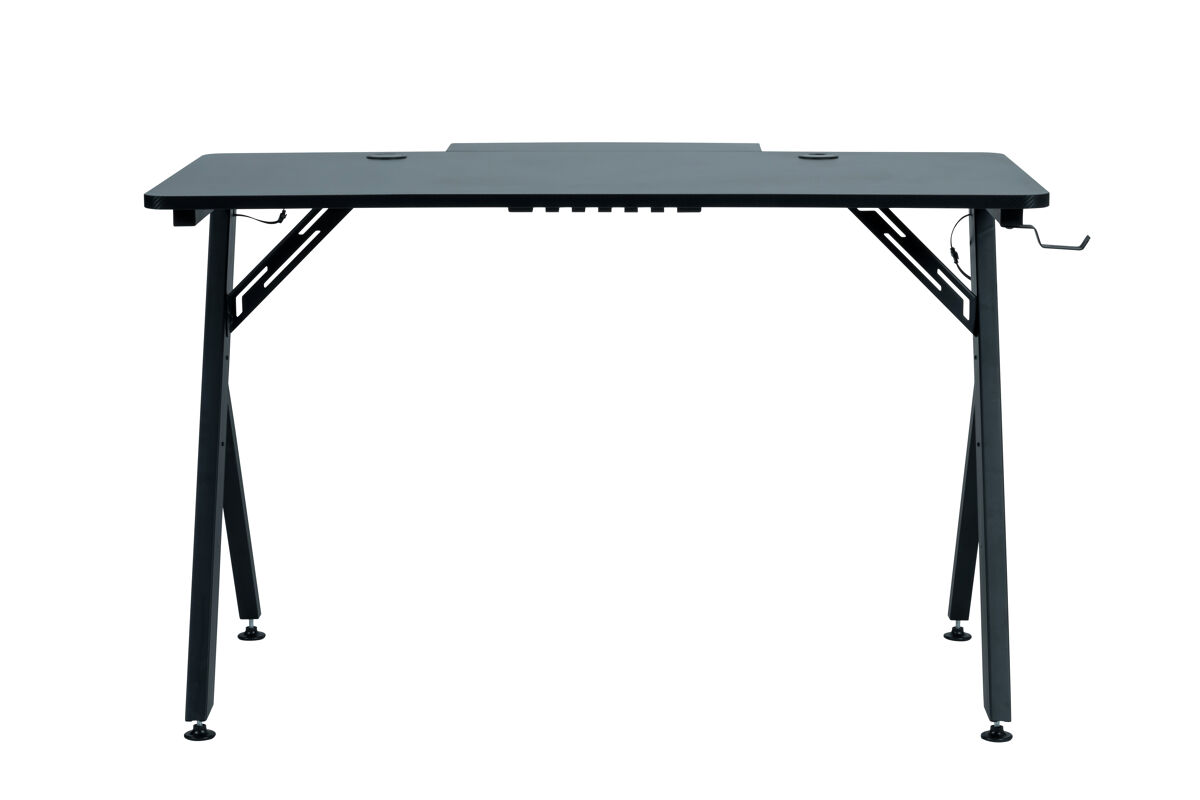 Mesa escritorio gaming nacon rgb negra