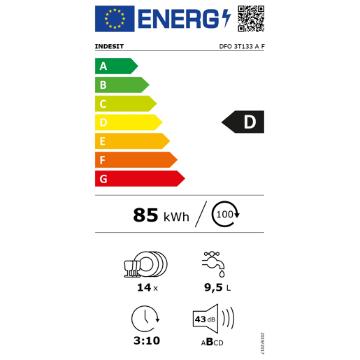 Máquina lavar loiça WHIRLPOOL W7F HS41 15 conjuntos