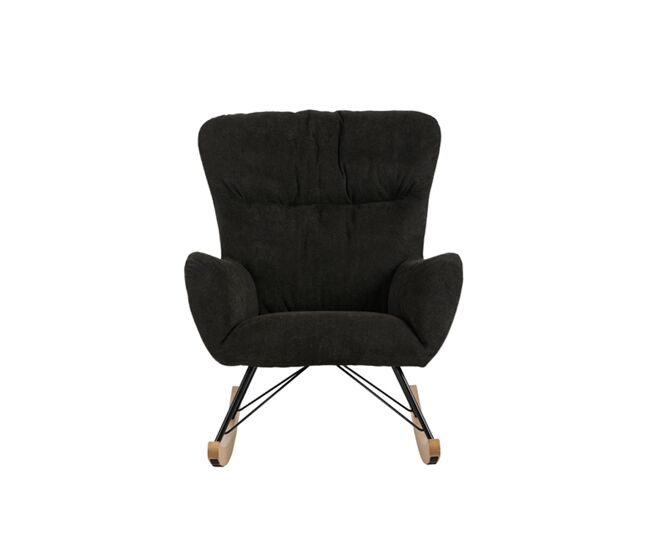 Sillón mecedora decorativa baco color negro