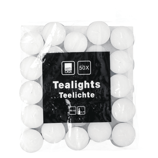 Vela TEALIGHT 50pcs marca ARTI CASA