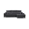 Chaise longue 4 lugares NOELIA XL cor antracite dereita