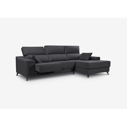 Chaise longue 4 lugares NOELIA XL cor antracite dereita