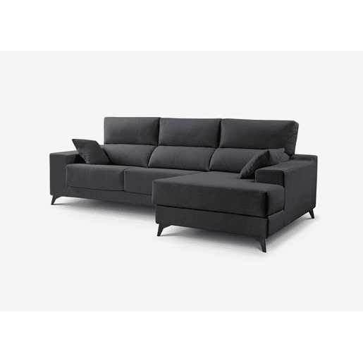 Chaise longue 4 lugares NOELIA XL cor antracite dereita